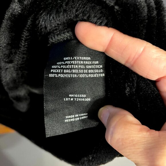 NWT 32 Degrees Heat Fleece Jacket Womens XL Black Full Zip Up Plush Pockets - Picture 6 of 9